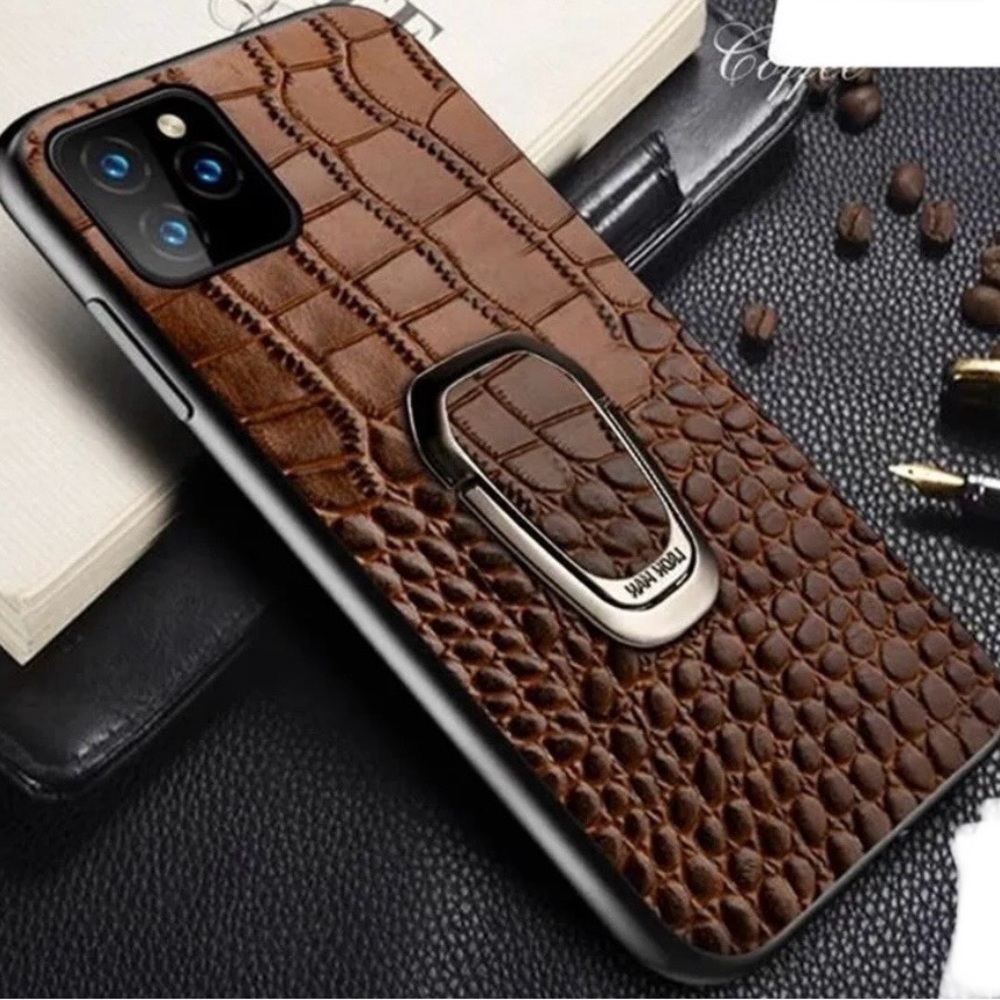 Crocodile Genuine Leather with Bracket Ring
